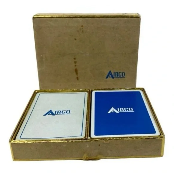 AIRCO AIRCRAFT Aviation Vintage Black White Double Deck Playing Cards 54 Cards - Picture 2 of 12